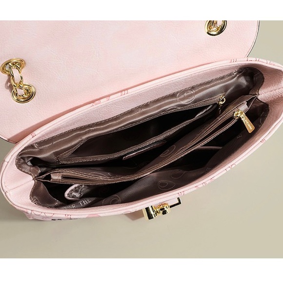 Crossbody and Shoulder Bag - Pink & Blue - Picture 10 of 16